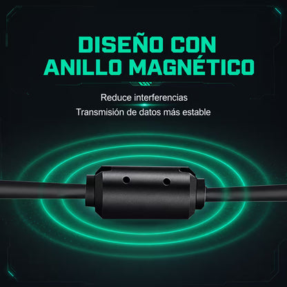 Cable de Datos y Carga USB Alta Resistencia DOBE | Compatible PS4 y Xbox One