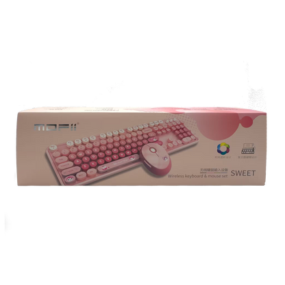 Combo Teclado Mouse Inalámbrico MOFII Sweet — 2.4G Ergónomico Silencioso 4 Botones