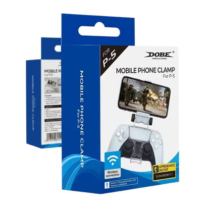 Pinza Soporte Smartphone DOBE PS5 DualSense - Clip Teléfono Móvil Hasta 8" Gaming