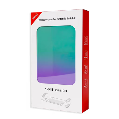 Carcasa Protectora Nintendo Switch 2 | Acrílica Degradado Verde Menta y Lila
