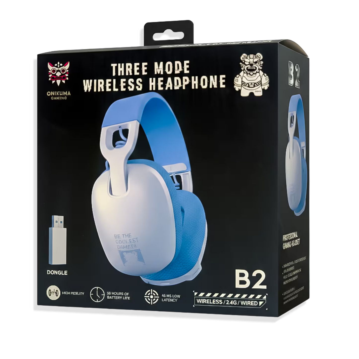 Diadema Gamer Inalámbrica ONIKUMA B2 - 3 Modos Conexión 25H Batería Bluetooth 5.3