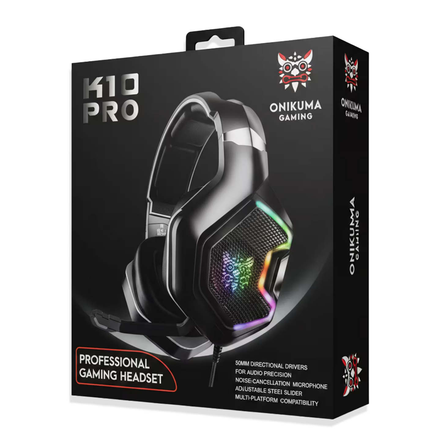 Diadema Gamer ONIKUMA K10 PRO RGB - Audio Alta Fidelidad 50mm