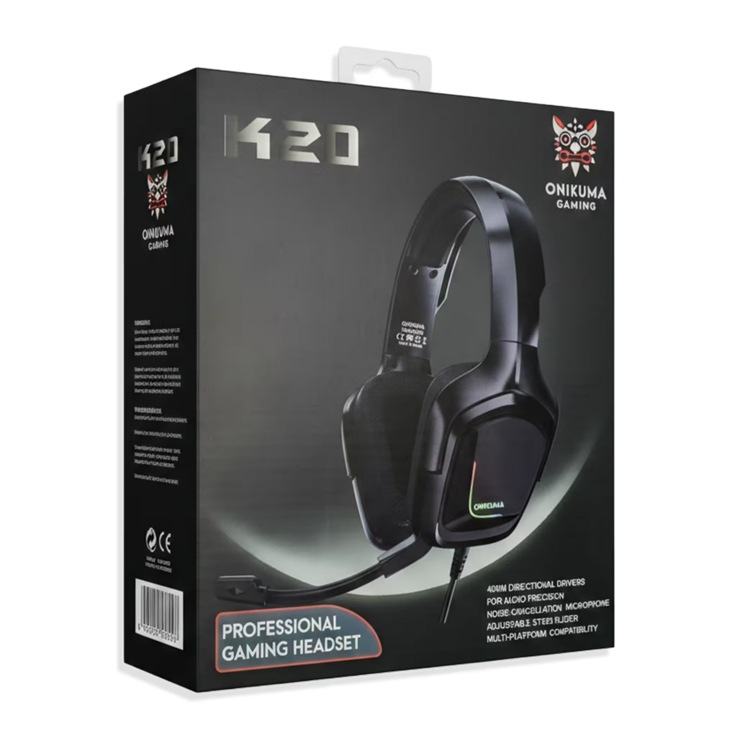 Diadema Gamer ONIKUMA K20 RGB - Audio Precisión 40mm Cancelación Ruido