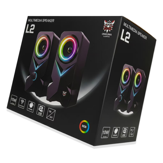 Parlantes Gaming ONIKUMA L2 RGB Bluetooth USB - 6W RMS Control de Voz