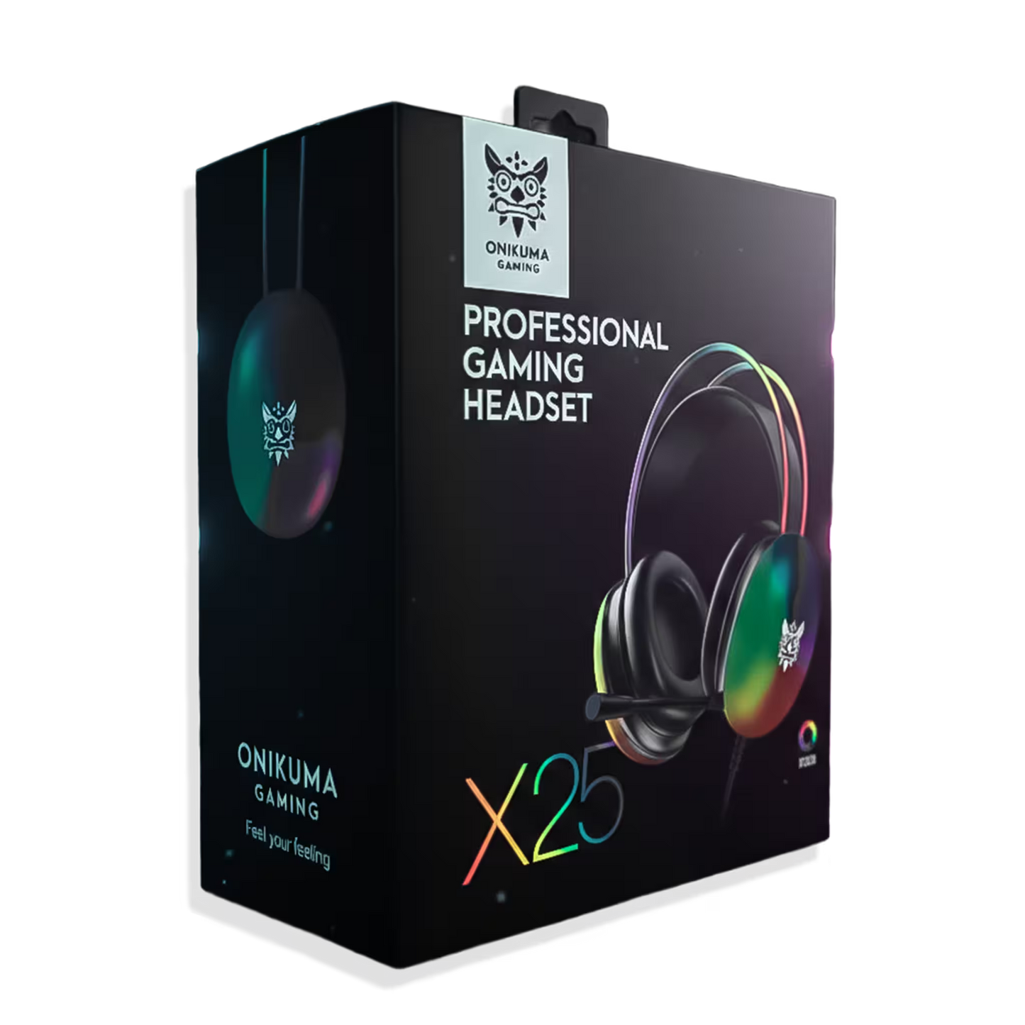 Diadema Gamer ONIKUMA X25 RGB Negra – Drivers 50mm | Audio Estéreo 3D | Mic Omnidireccional