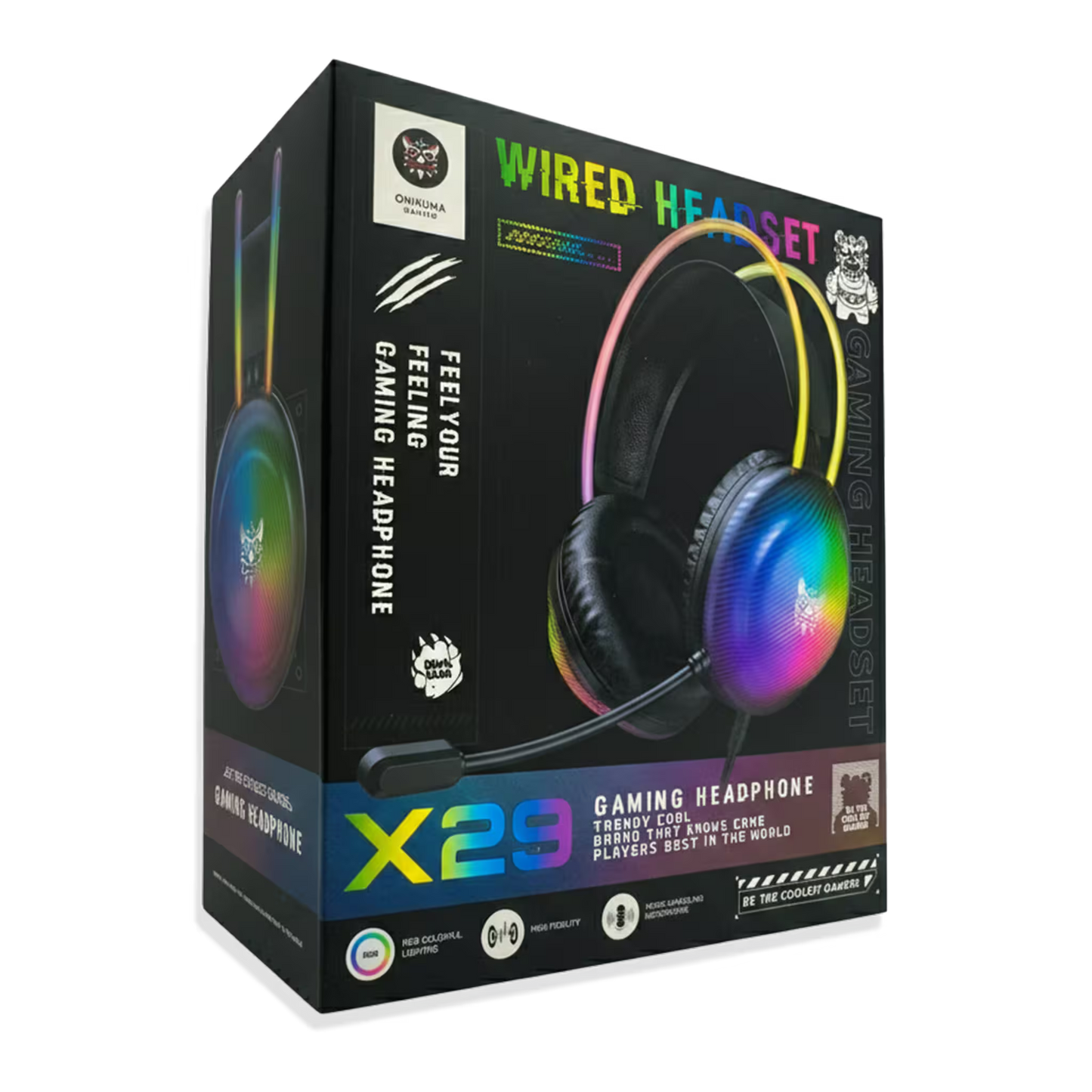 Diadema Gamer ONIKUMA X29 RGB - Audio 50mm Sonido Envolvente