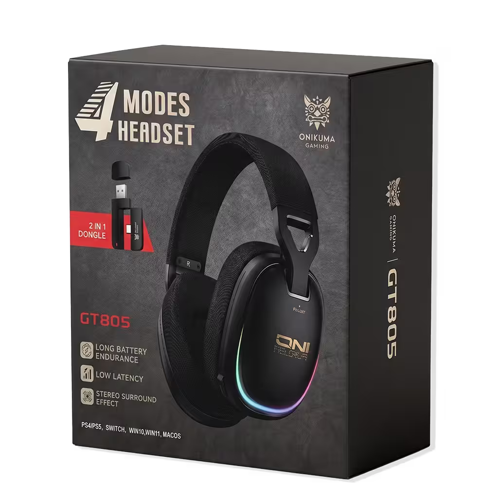 Audífonos Gamer Inalámbricos Onikuma GT805 - vista 15 diadema gamer audífonos