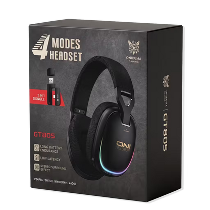 Audífonos Gamer Inalámbricos Onikuma GT805 - vista 15 diadema gamer audífonos
