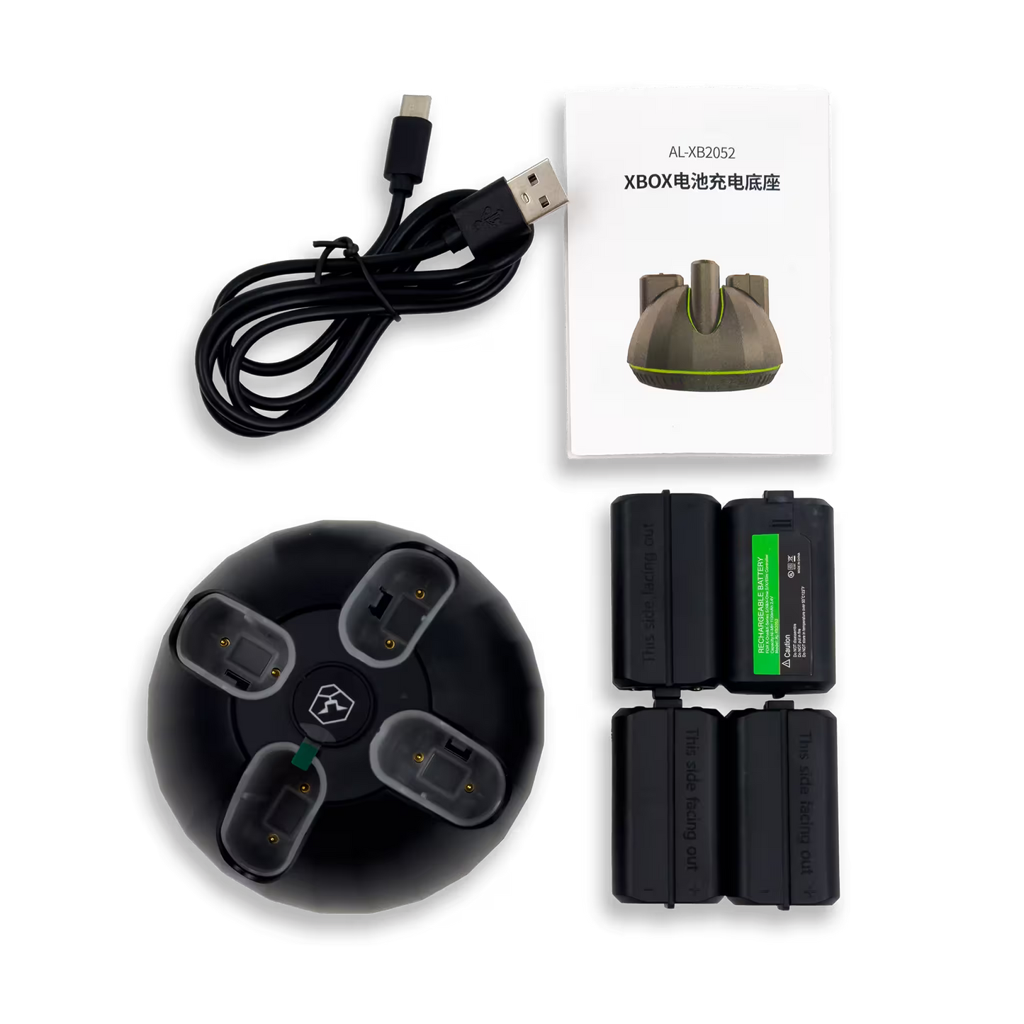 Estación de Carga AOLION Xbox Series X|S – 4 Baterías 1100mAh | Carga Simultánea