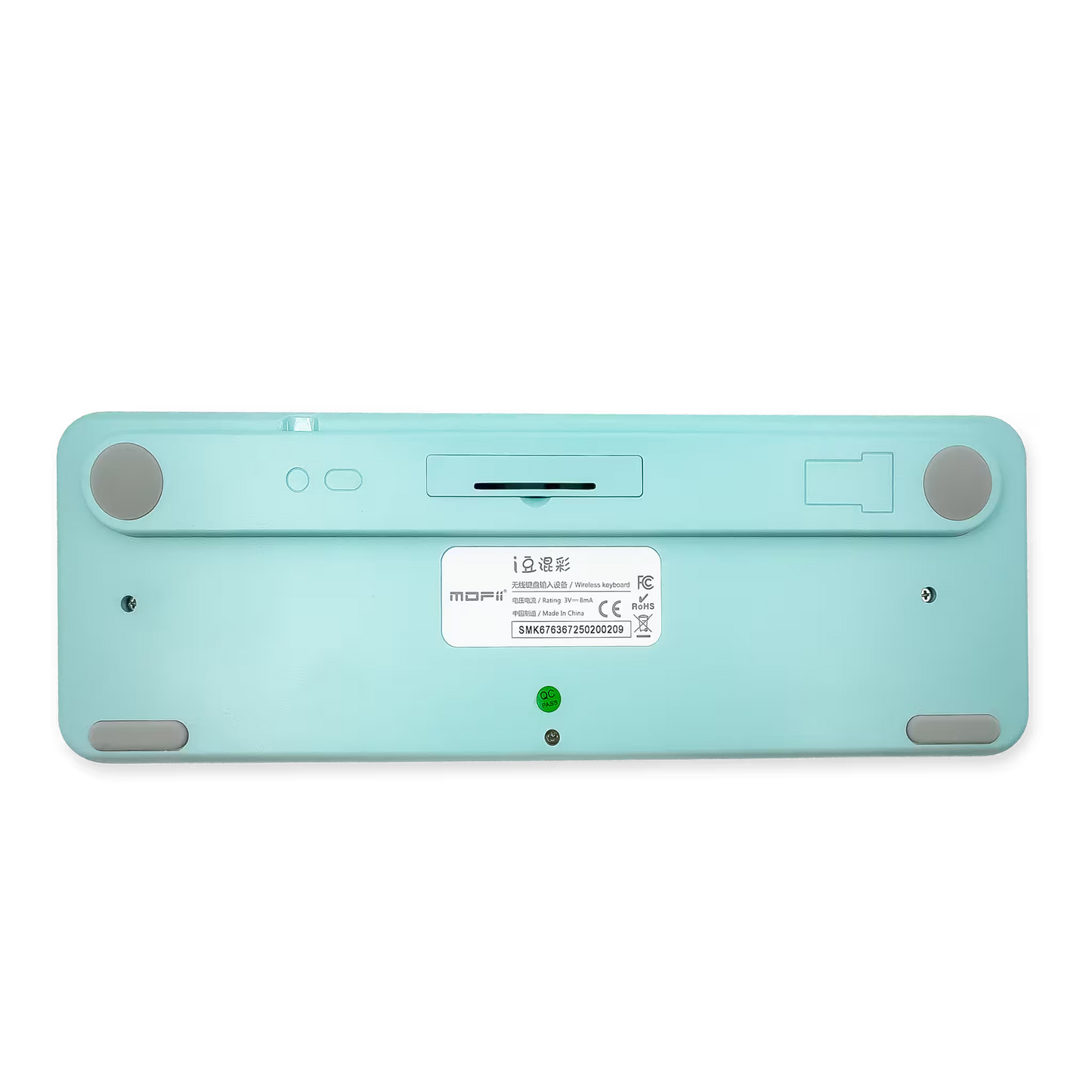 Combo Teclado y Mouse Inalámbrico Mofii Retro - 68 Teclas Redondas Turquesa | 2.4G Receptor Único