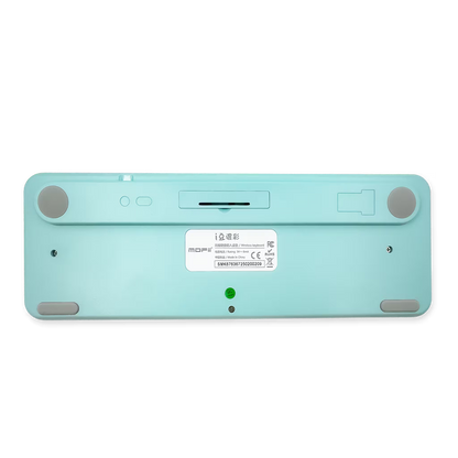 Combo Teclado y Mouse Inalámbrico Mofii Retro - 68 Teclas Redondas Turquesa | 2.4G Receptor Único