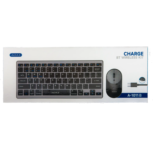 COMBO TECLADO- MOUSE RECARGABLE | AOAS A-1011 B