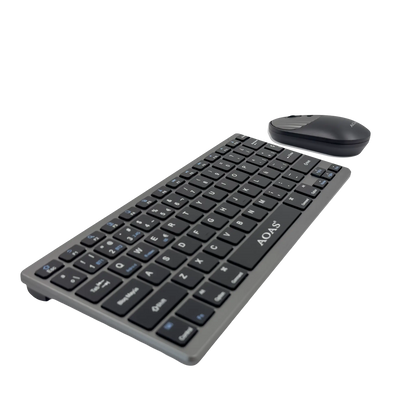 COMBO TECLADO- MOUSE RECARGABLE | AOAS A-1011 B