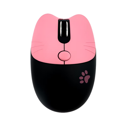Combo Teclado Mouse Inalámbrico GEEZER Cat Series - 84 Teclas 2.4G USB Diseño Gatito