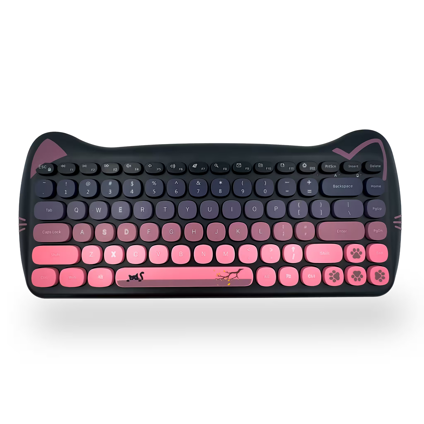 Combo Teclado Mouse Inalámbrico GEEZER Cat Series - 84 Teclas 2.4G USB Diseño Gatito