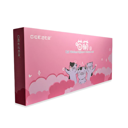 Combo Teclado Mouse Inalámbrico GEEZER Cat Series - 84 Teclas 2.4G USB Diseño Gatito