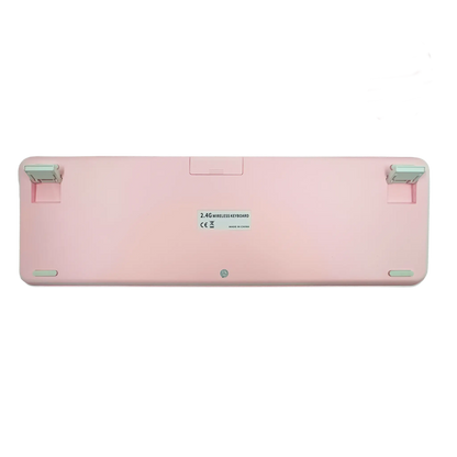 COMBO TECLADO Y MOUSE INALÁMBRICO K73 | ROSADO