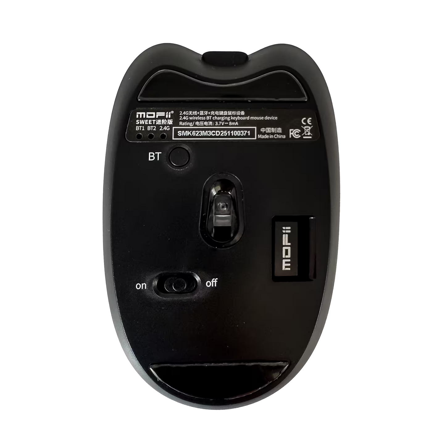 Combo Teclado Mouse MOFii SWEET Pro Recargable - Dual Bluetooth 2.4G Retro Vintage Gris