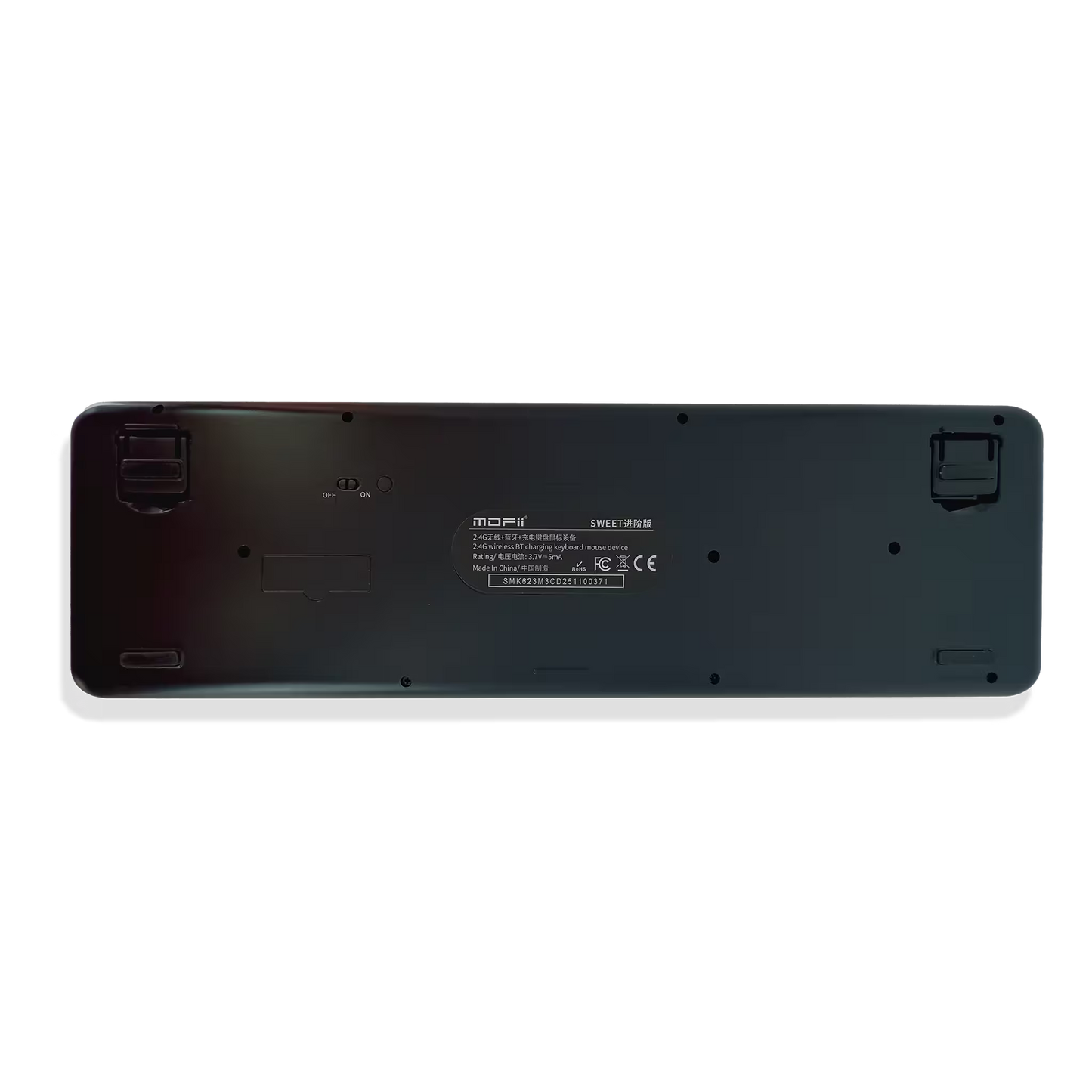 Combo Teclado Mouse MOFii SWEET Pro Recargable - Dual Bluetooth 2.4G Retro Vintage Gris