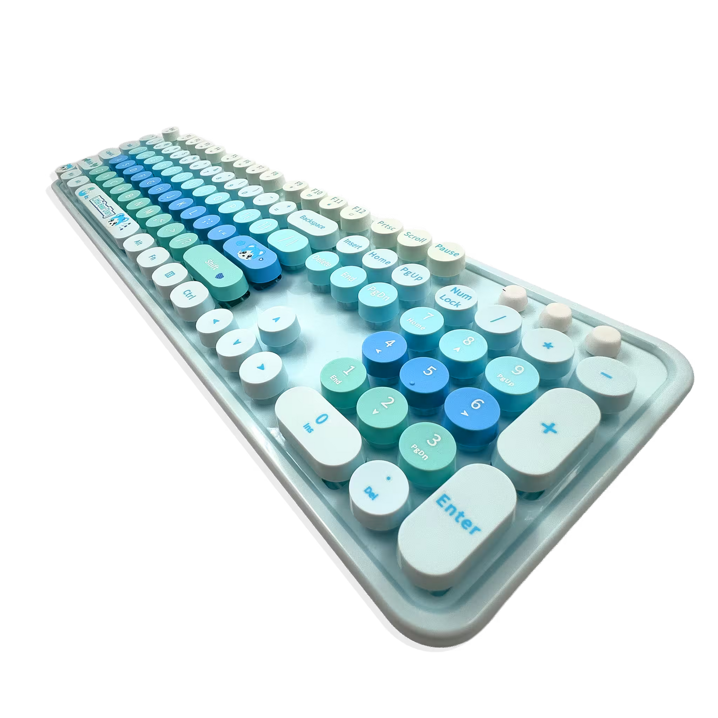 Combo Teclado Mouse Inalámbrico MOFII Sweet — Azul | 2.4G Ergónomico Silencioso