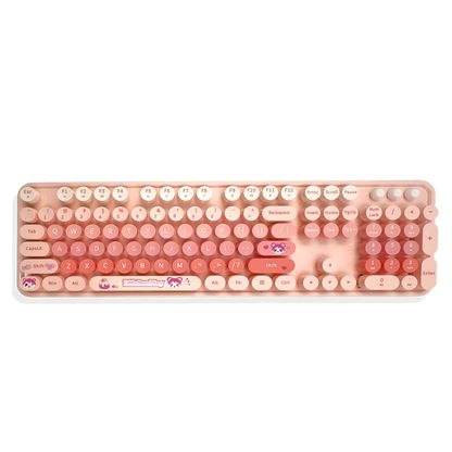 Combo Teclado Mouse Inalámbrico MOFII Sweet — Rosado | 2.4G Ergónomico Silencioso
