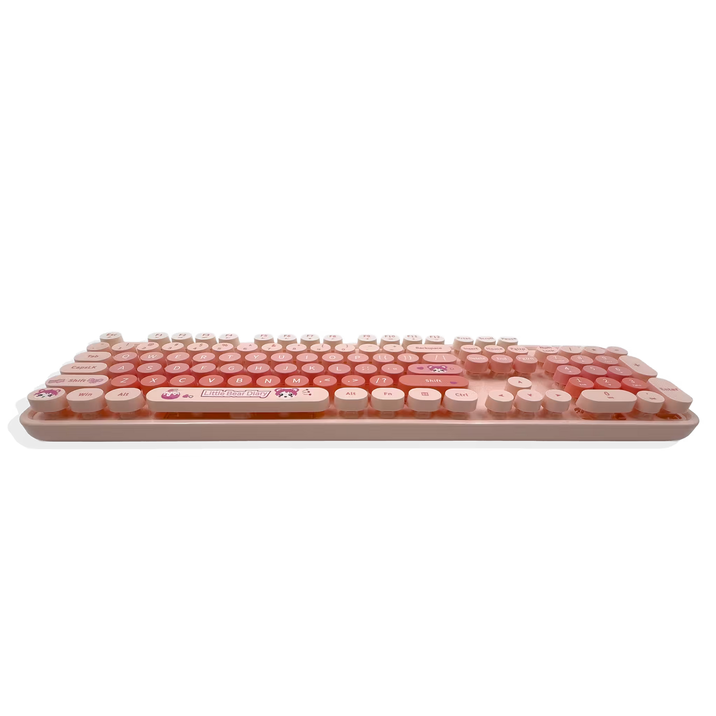 Combo Teclado Mouse Inalámbrico MOFII Sweet — Rosado | 2.4G Ergónomico Silencioso