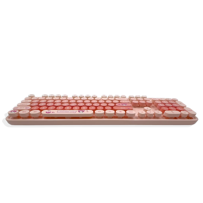 Combo Teclado Mouse Inalámbrico MOFII Sweet — Rosado | 2.4G Ergónomico Silencioso