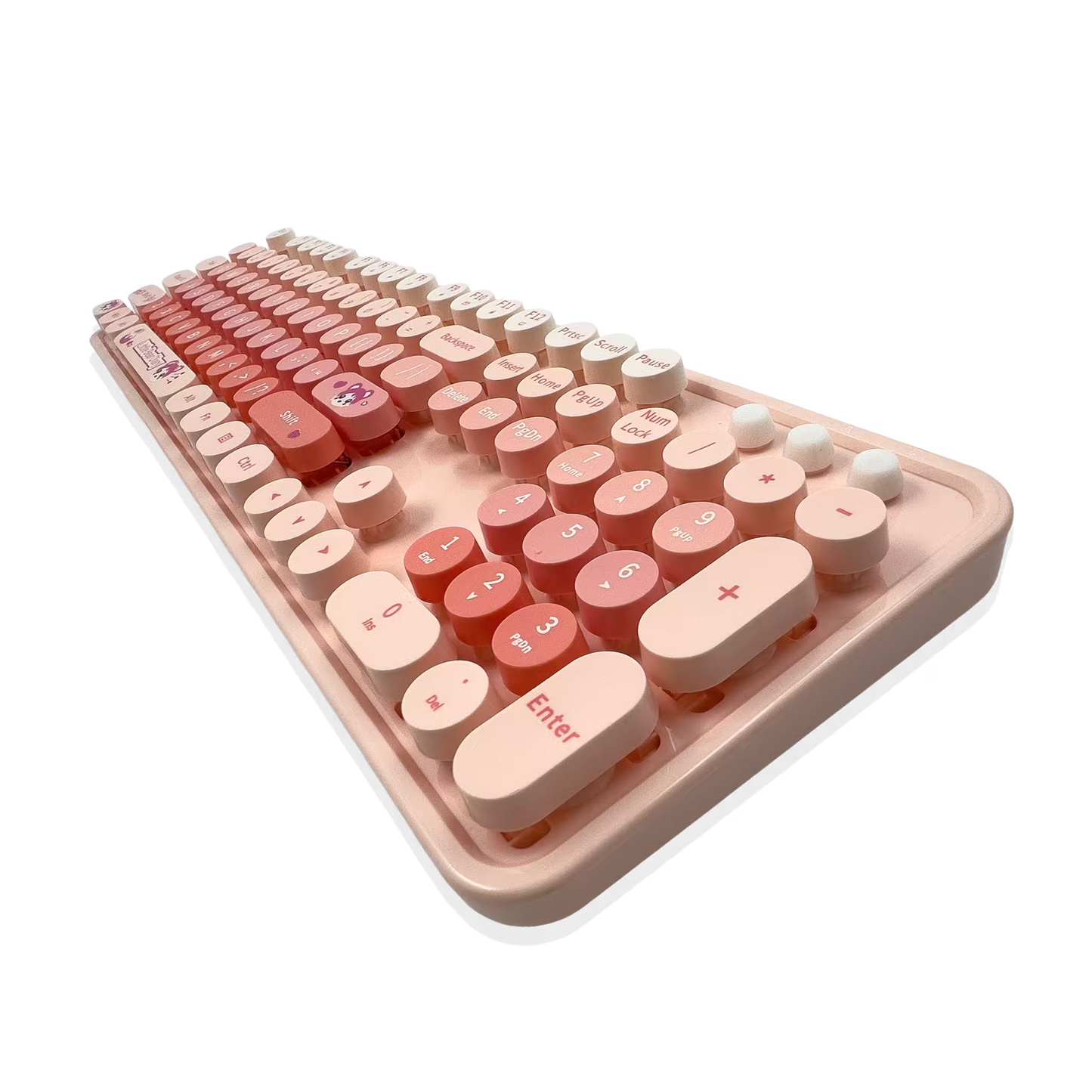 Combo Teclado Mouse Inalámbrico MOFII Sweet — Rosado | 2.4G Ergónomico Silencioso