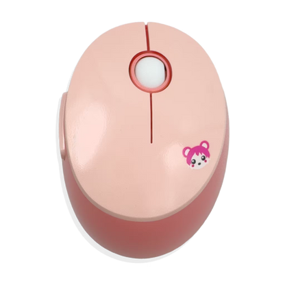 Combo Teclado Mouse Inalámbrico MOFII Sweet — Rosado | 2.4G Ergónomico Silencioso
