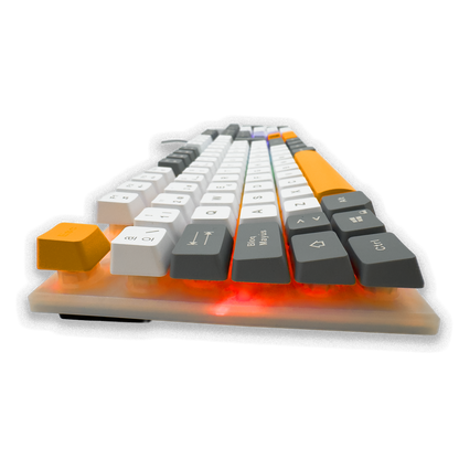 Combo Teclado Mouse Gamer RGB AOAS A-1020 Blanco - LED Multicolor DPI Ajustable USB