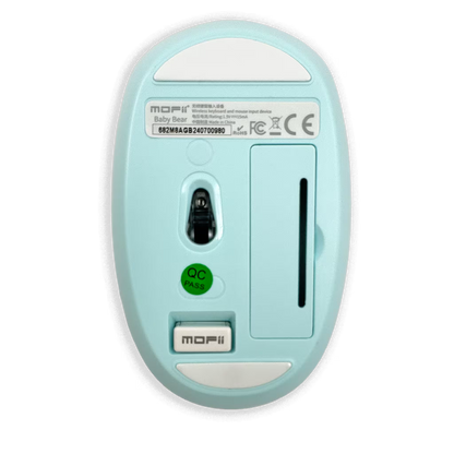 COMBO TECLADO Y MOUSE BABY BEAR | AZUL