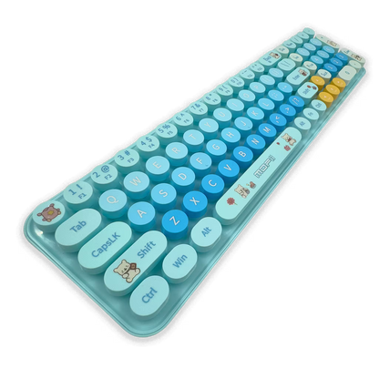 COMBO TECLADO Y MOUSE BABY BEAR | AZUL