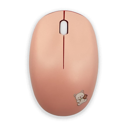 COMBO TECLADO Y MOUSE BABY BEAR | ROSADO