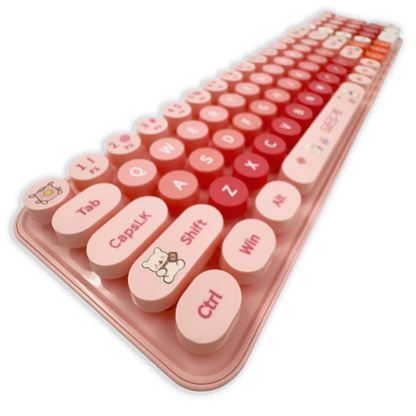 COMBO TECLADO Y MOUSE BABY BEAR | ROSADO