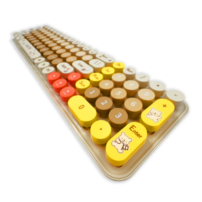 COMBO TECLADO Y MOUSE BABY BEAR | HABANO