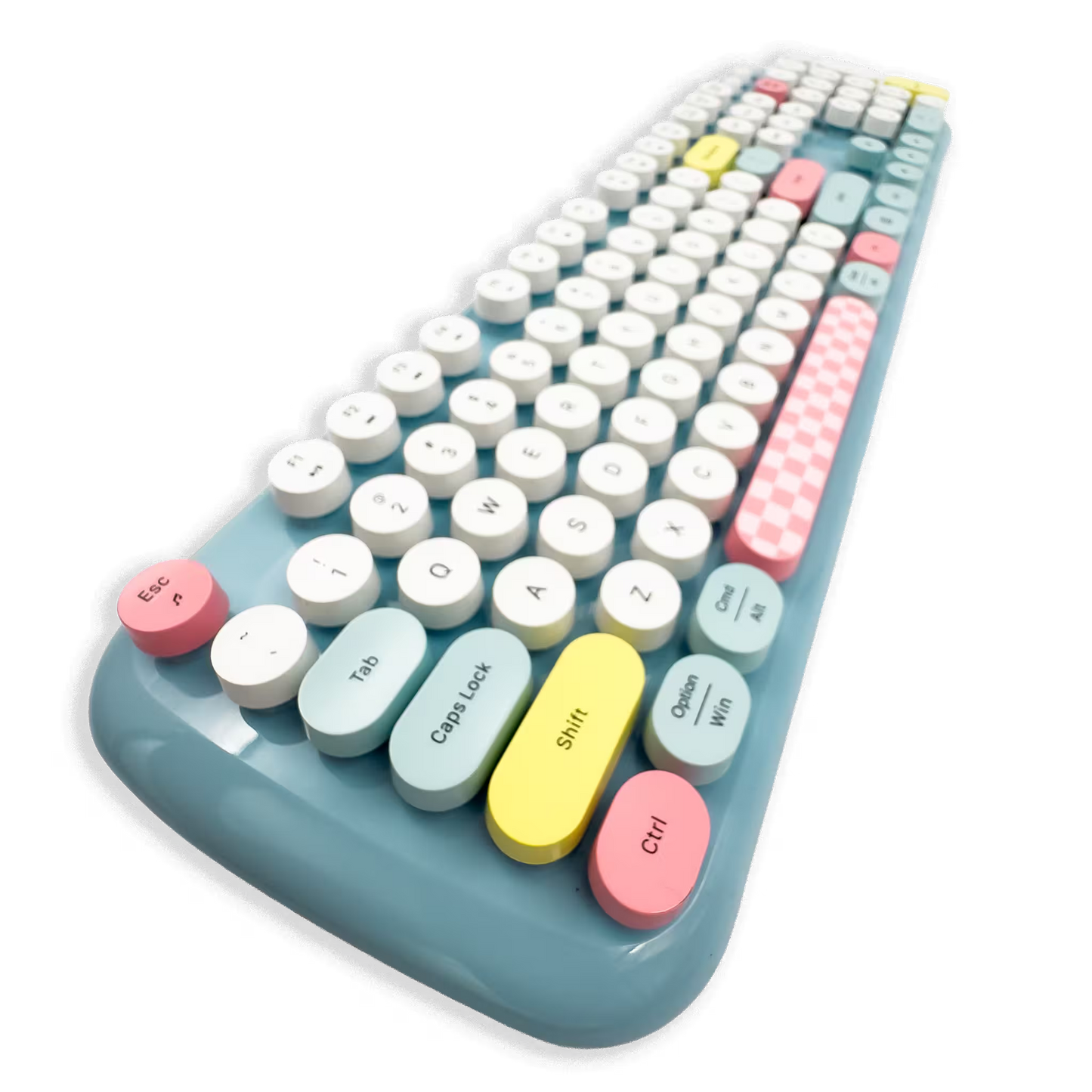 Combo Teclado y Mouse Inalámbrico Geezer Zero - Azul | 104 Teclas Redondas Full-Size | Bajo Ruido | 2.4G