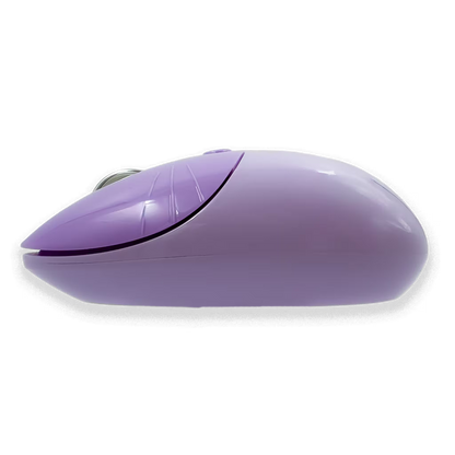 Combo Teclado y Mouse Inalámbrico Geezer Zero - Morado | 104 Teclas Redondas Full-Size | Bajo Ruido | 2.4G