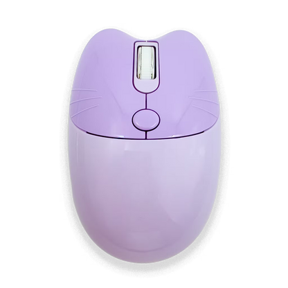 Combo Teclado y Mouse Inalámbrico Geezer Zero - Morado | 104 Teclas Redondas Full-Size | Bajo Ruido | 2.4G