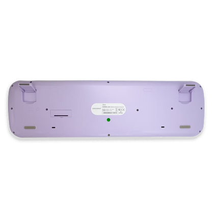 Combo Teclado y Mouse Inalámbrico Geezer Zero - Morado | 104 Teclas Redondas Full-Size | Bajo Ruido | 2.4G
