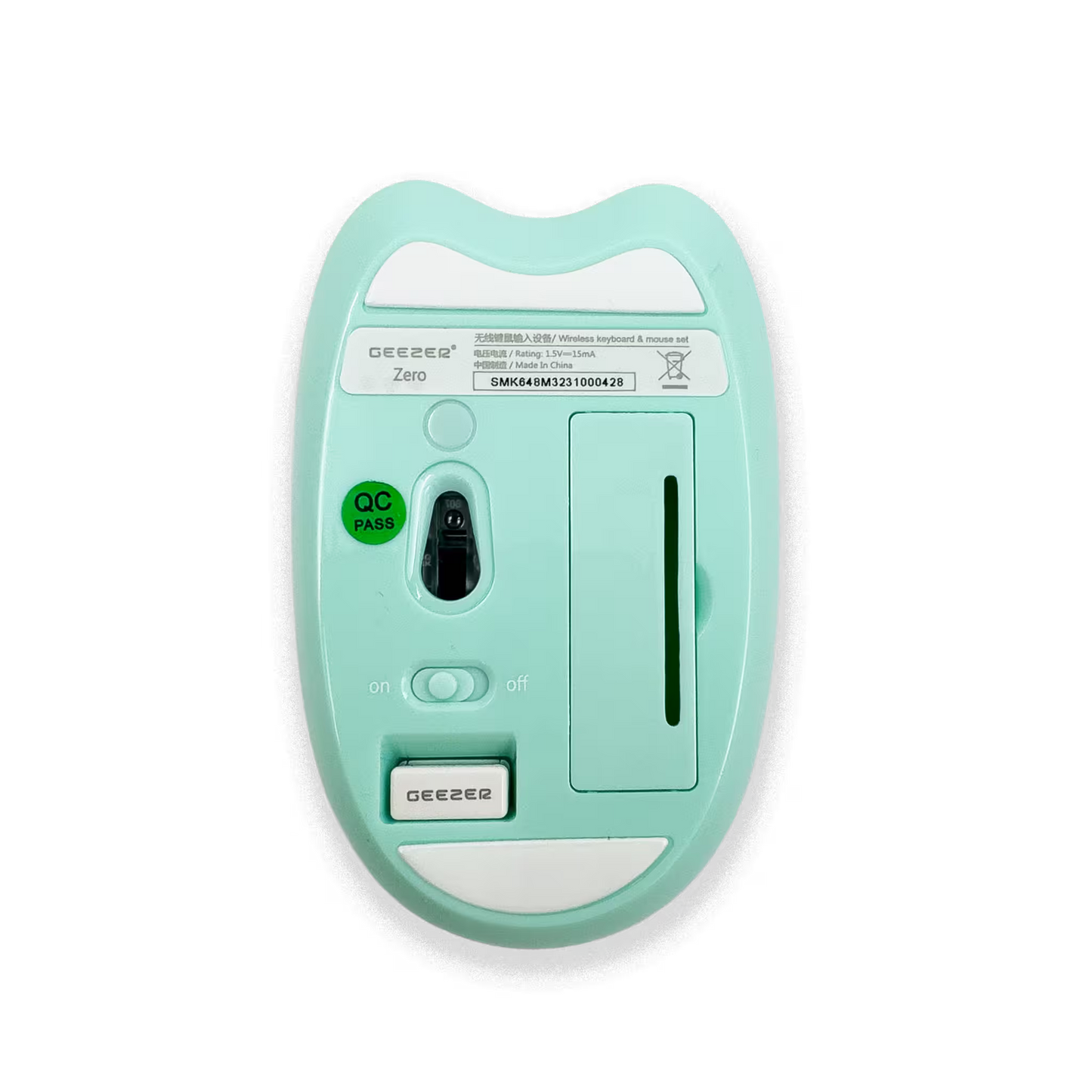 COMBO TECLADO Y MOUSE GEEZER ZERO VERDE