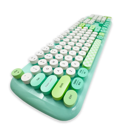 COMBO TECLADO Y MOUSE GEEZER ZERO VERDE