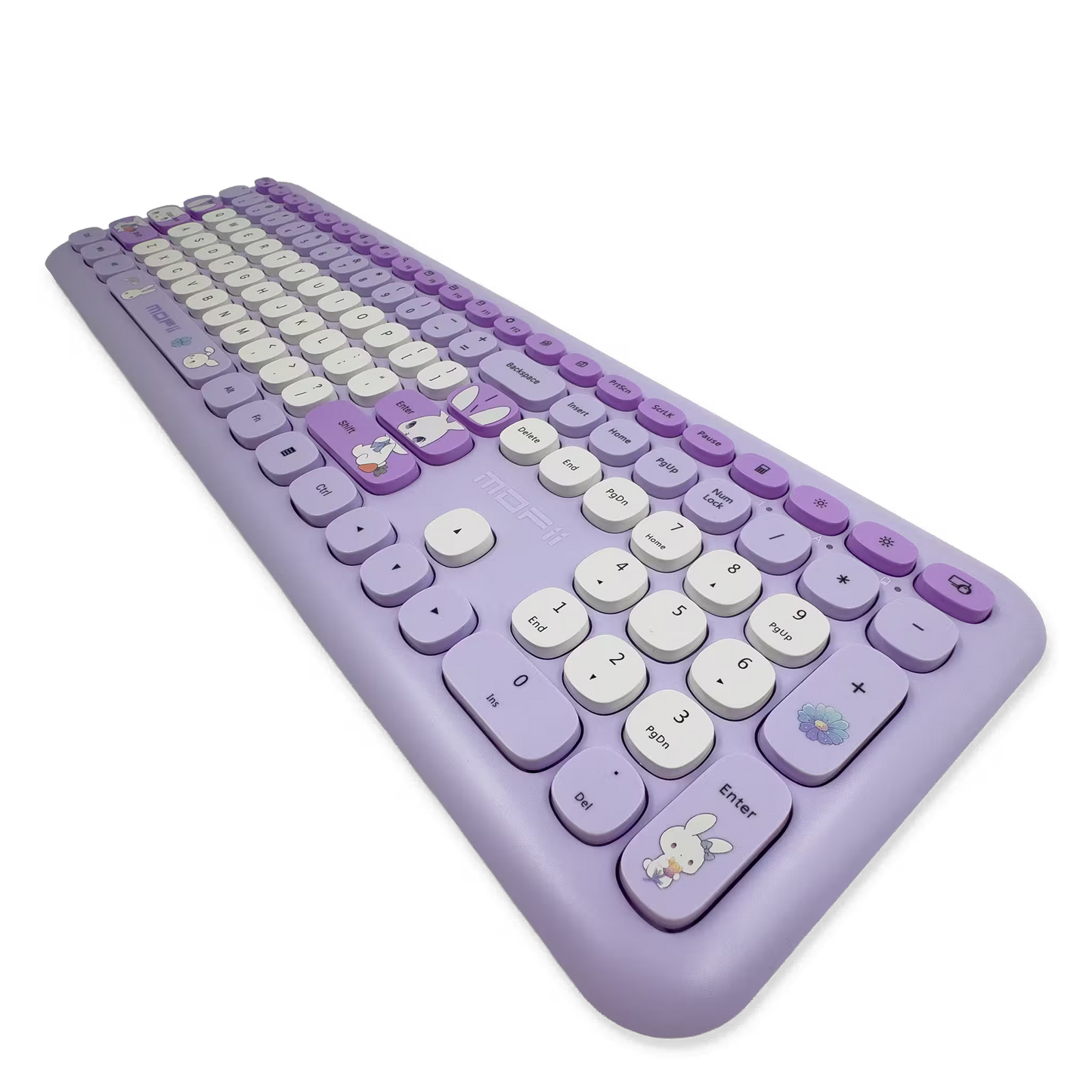COMBO TECLADO Y MOUSE INALÁMBRICO MOFII-66PRO| MORADO