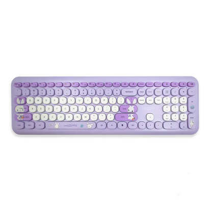 COMBO TECLADO Y MOUSE INALÁMBRICO MOFII-66PRO| MORADO