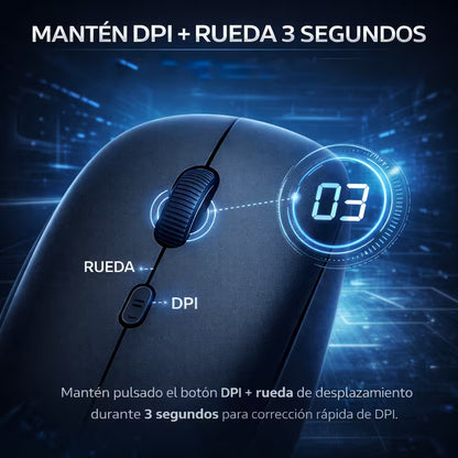 Combo Teclado y Mouse Inalámbrico Weibo WB-8077 Recargable - Bluetooth 5.0 + 2.4G con Ñ