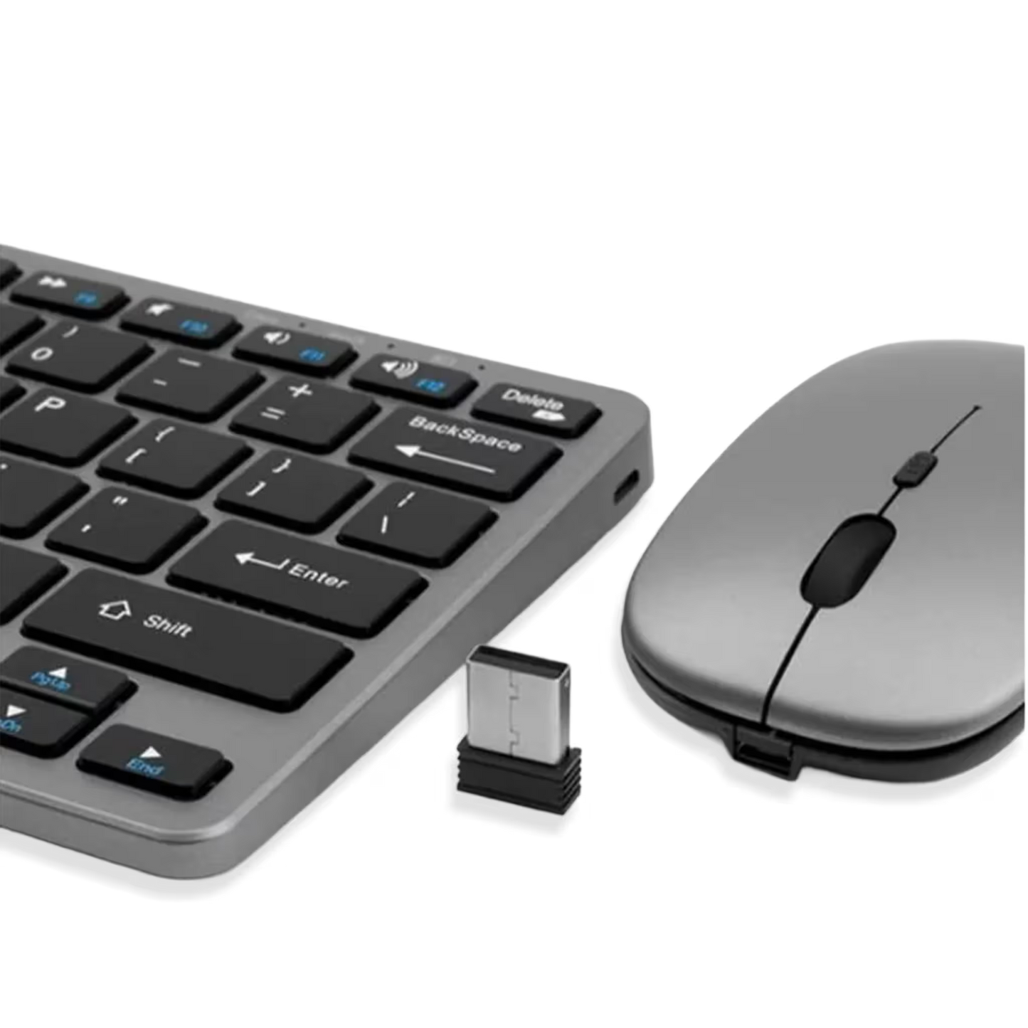 Combo Teclado y Mouse Inalámbrico Weibo WB-8077 Recargable - Bluetooth 5.0 + 2.4G con Ñ