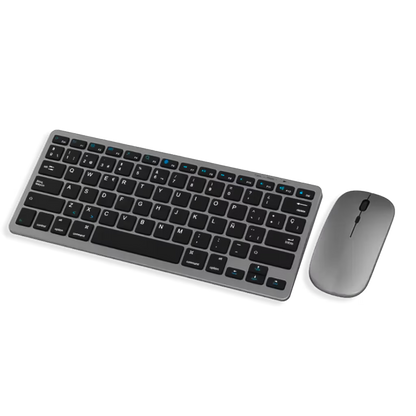 Combo Teclado y Mouse Inalámbrico Weibo WB-8077 Recargable - Bluetooth 5.0 + 2.4G con Ñ