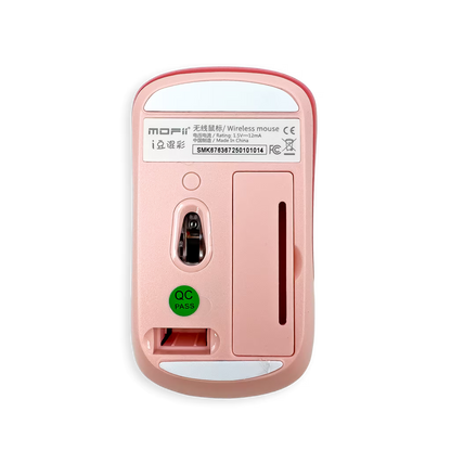 Combo Teclado y Mouse Inalámbrico Mofii Retro - 68 Teclas Redondas Rosado | 2.4G Receptor Único