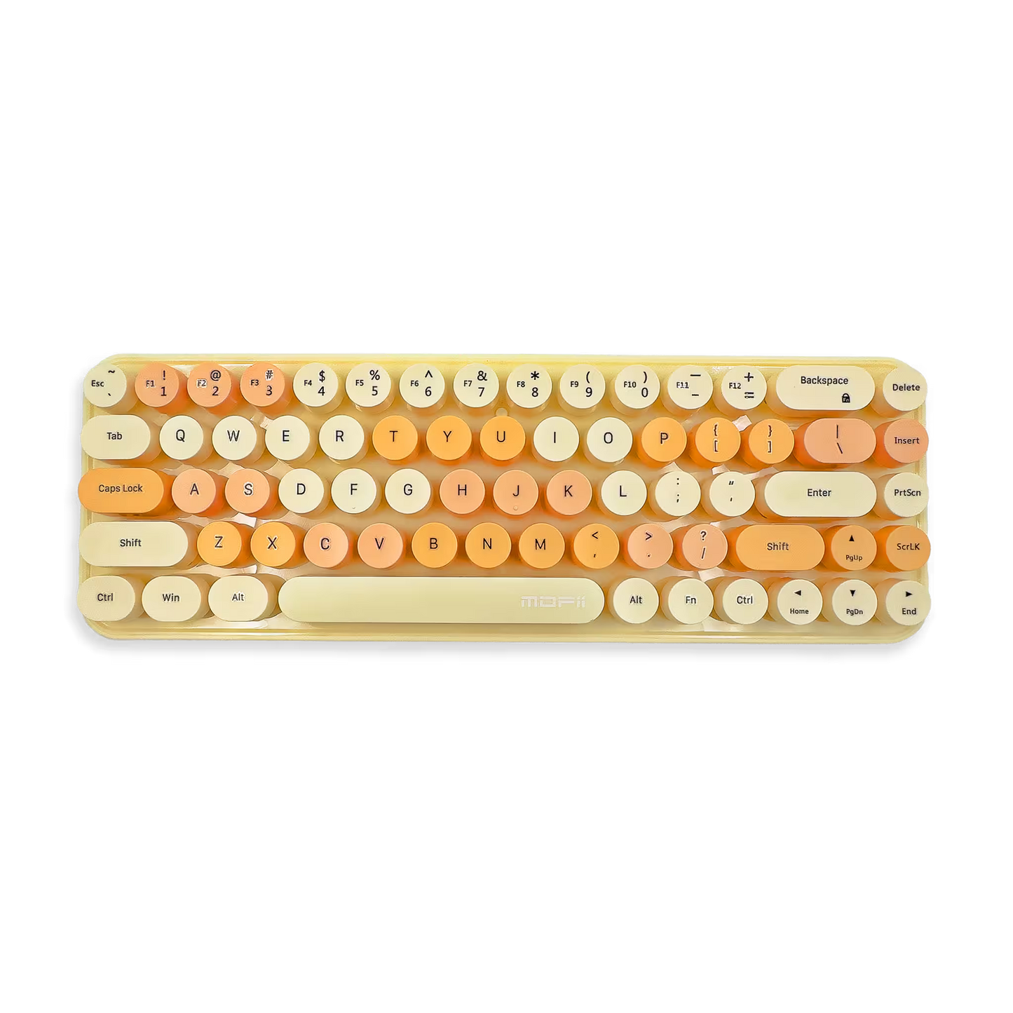 Combo Teclado y Mouse Inalámbrico Mofii Retro - 68 Teclas Redondas Habano | 2.4G Receptor Único