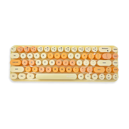 Combo Teclado y Mouse Inalámbrico Mofii Retro - 68 Teclas Redondas Habano | 2.4G Receptor Único