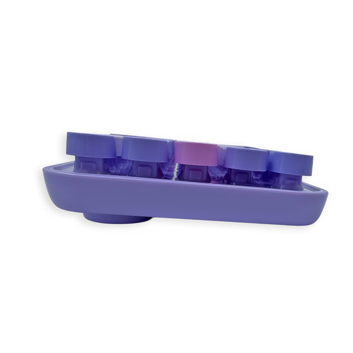 Combo Teclado y Mouse Inalámbrico Mofii Retro - 68 Teclas Redondas Morado | 2.4G Receptor Único